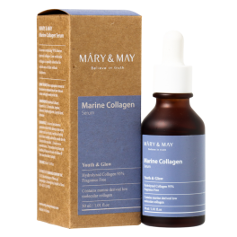 Антивозрастная сыворотка - Mary & May, Marine Collagen Serum, 30 мл