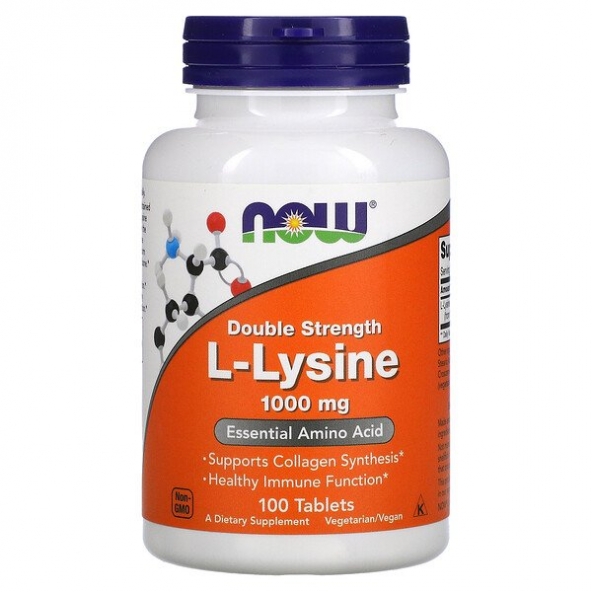 Now foods, L-Lysine,1000 mg, 100 tab