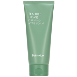 FarmStay Tea Tree Biome Calming Acne Foam, 180 ml