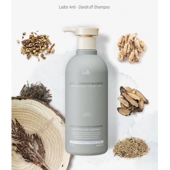 Șampon profesional împotriva mătreții -Lador, Anti-Dandruff Shampoo, 530 ml