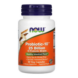 Now Foods, Probiotic-10, 25 Billion, 50 Veg Capsules