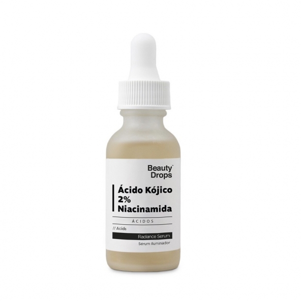Serum pentru tenul pigmentat - Beauty Drops, Kojic Acid 2% + Niacinamide, 30 ml