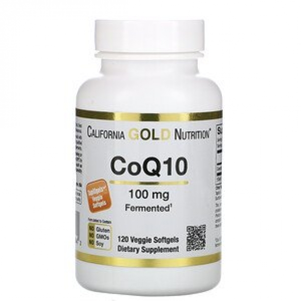 California Gold Nutrition, CoQ10, 100 mg, 120 capsule vegane
