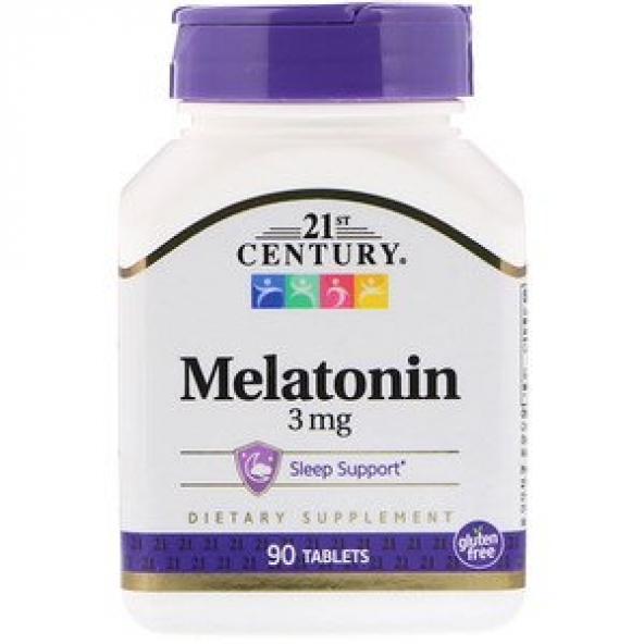 21st Century, Melatonin, 3 mg, 90 Tablets