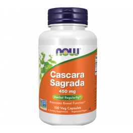 Now Foods, Крушина (Cascara Sagrada), 450 мг, 100 вегетарианских капсул