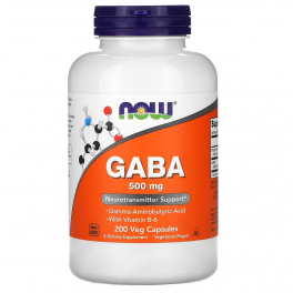 Now Foods, GABA, 500 mg, 200 Veg caps