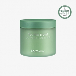 FarmStay Tea Tree Biome Calming Toner Pad, 140 ml