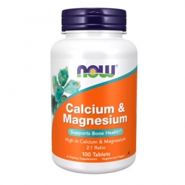 Now Foods, Calcium & Magnesium, 2:1, 100 tablets