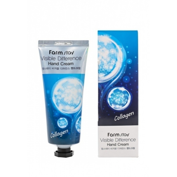 FarmStay, Visible Differerce Hand Cream-Collagen, 100 ml