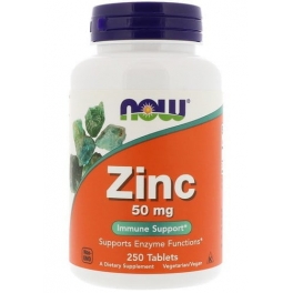 Now Foods, Zinc, 50 mg, 250 Tablete