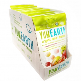 YumEarth, Organic Sour Beans 12x 50 gr