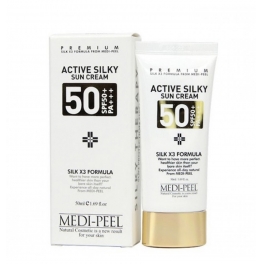 Crema solara  - Medi-Peel, Active Silky, Sun Cream, SPF 50+, 50 ml