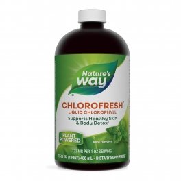 Natures Way, Chlorofresh, Liquid Chlorophyll, Mint Flavored, 132 mg, 473.2 ml