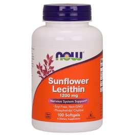 Now Foods, Sunflower Lecithin ,1200 mg, 100 soft