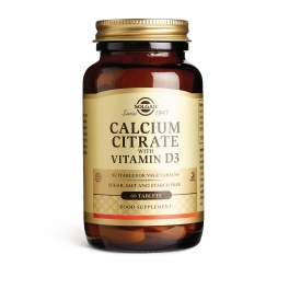 Solgar Calcium Citrate with Vitamin D3,60 tab