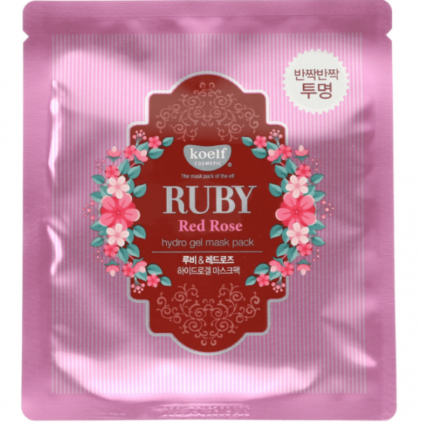 Koelf, Ruby & Bulgarian Rose Hydrogel Mask Pack