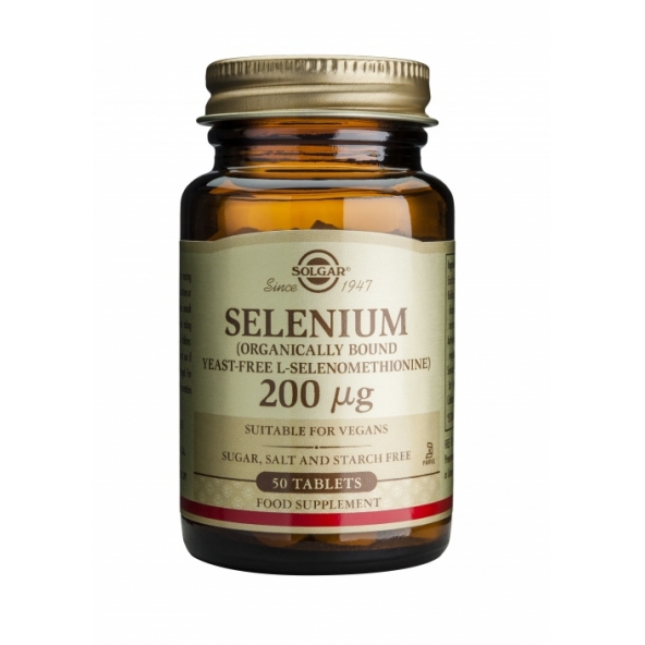 Solgar, Selenium 200 mcg, 50 Tablets