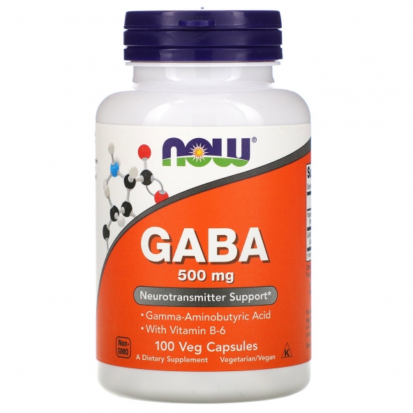 Now Foods, Gaba, 500 mg, 100 capsule