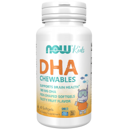 Now Foods, DHA Kids, 100 mg, Chewable Softgels, 60