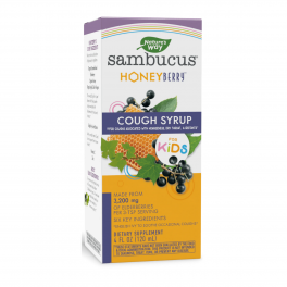 Сироп от кашля Natures Way, Sambucus Kids HoneyBerry Syrup 4oz