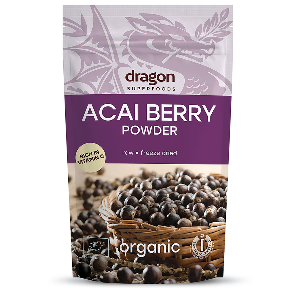 Dragon Superfoods, Acai Berry Pulbere Bio, 75 gr