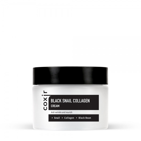 Crema faciala cu mucina de melc și colagen, Coxir, Black Snail Collagen Cream, 50 ml