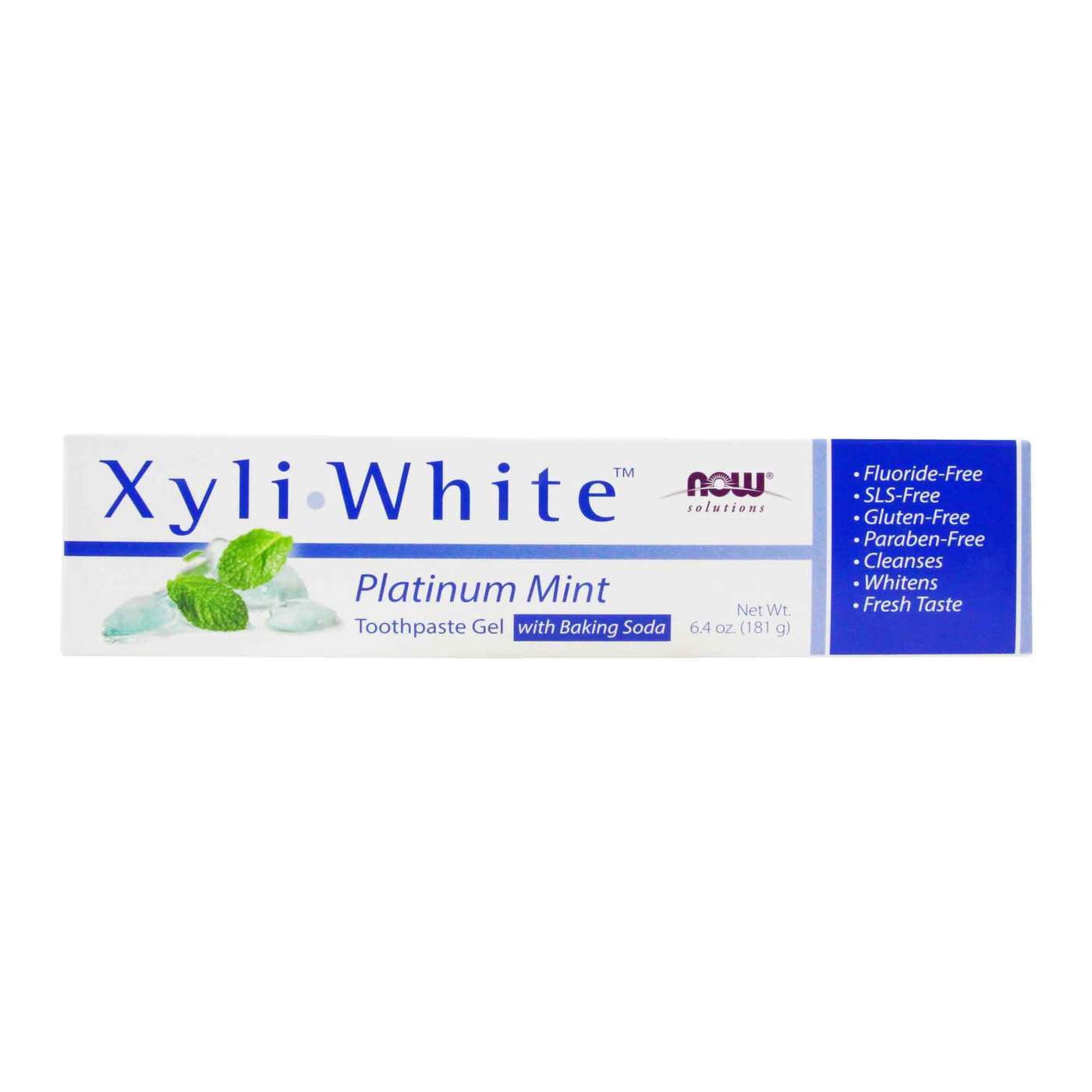 Now Foods, XyliWhite, Toothpaste Gel, Platinum Mint, 181g