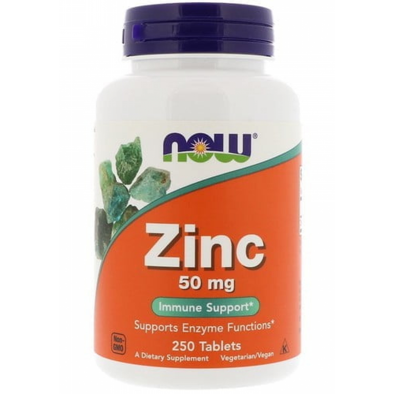 Now Foods, Zinc, 50 mg, 250 Tablete