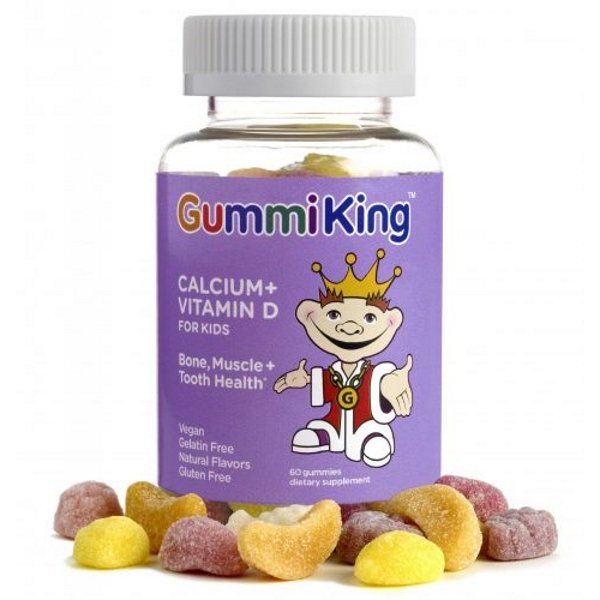 Gummi King, Calcium + Vitamin D for Kids, 60 Gummies