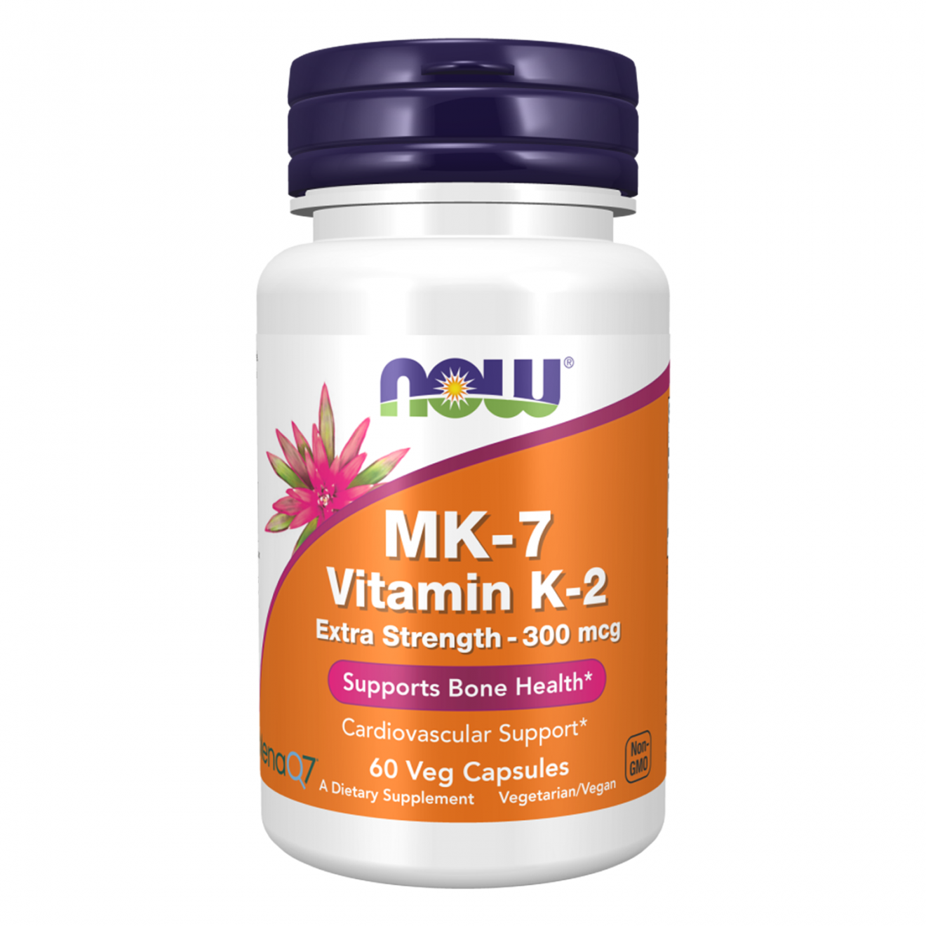  Now Foods, Vitamina K-2 (MK7) 300mcg, 60 veg capsule