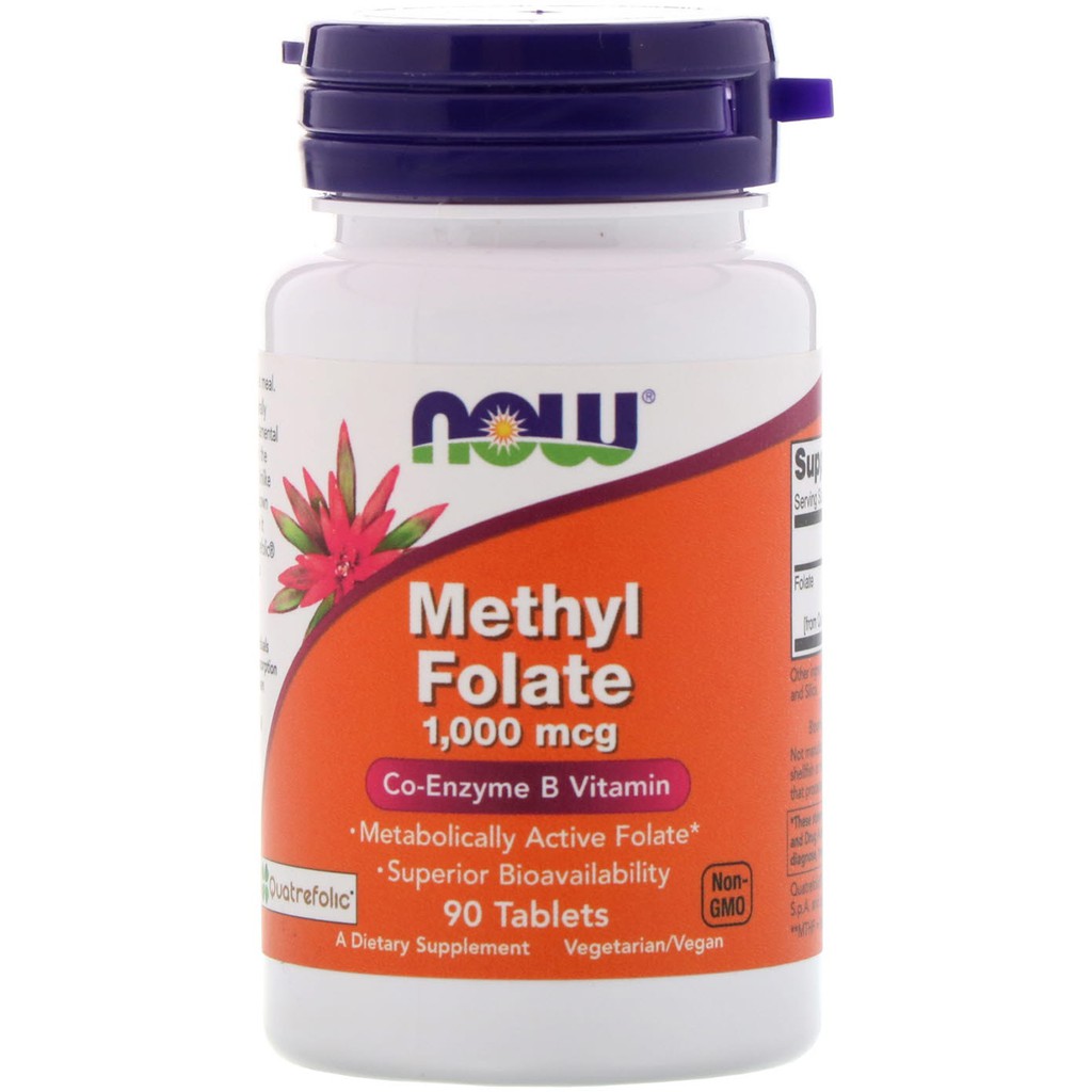 Now Foods, Methyl Folate, 1000 mcg, 90 comprimate