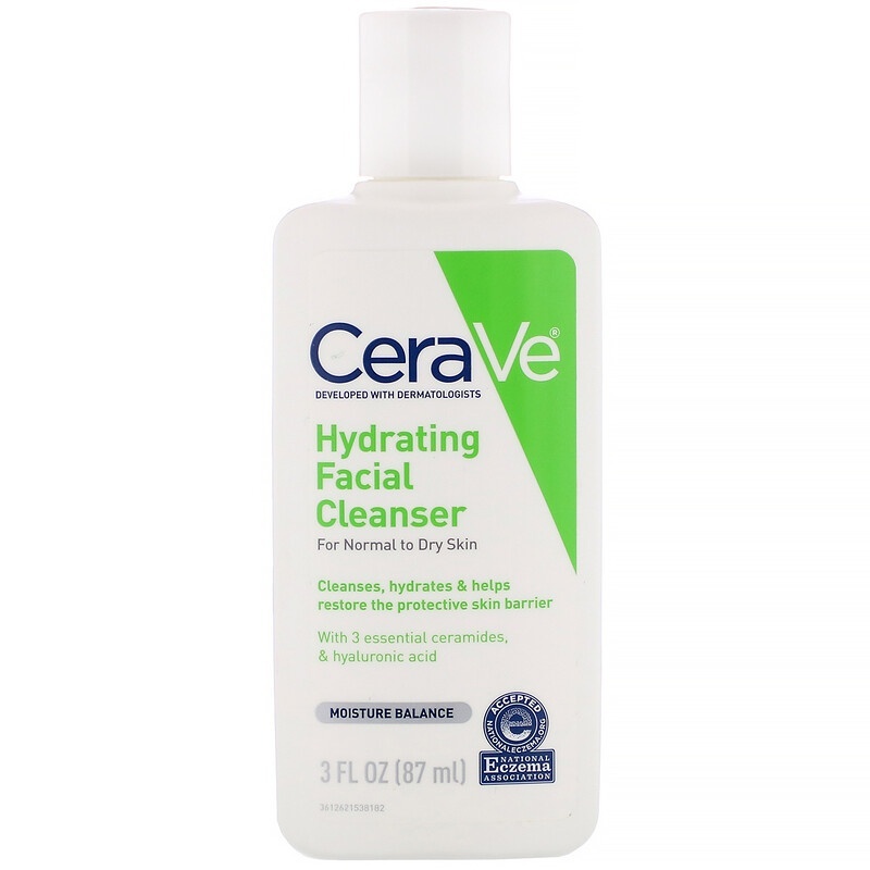 CeraVe, Hydrating Facial Cleanser, For normal to Dry Skin, 87 ml