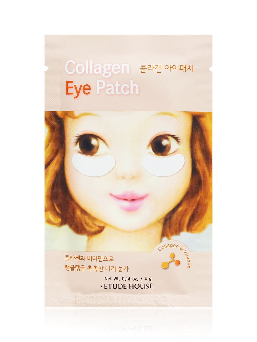 Патчи-Etude House, Collagen Eye Patch, 4g