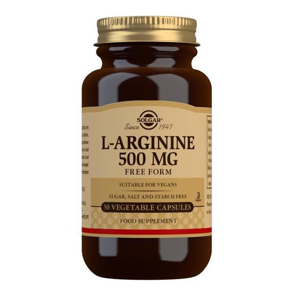 Solgar, L-Arginine 500 mg, 50 Veg Caps