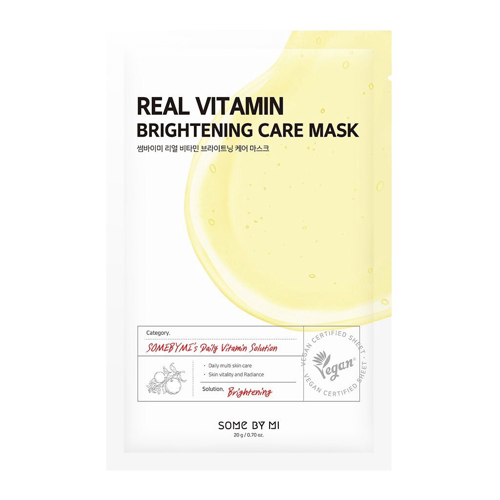Tканевая маска  Some By Mi, Real Vitamin Brightening Care Mask, 20g