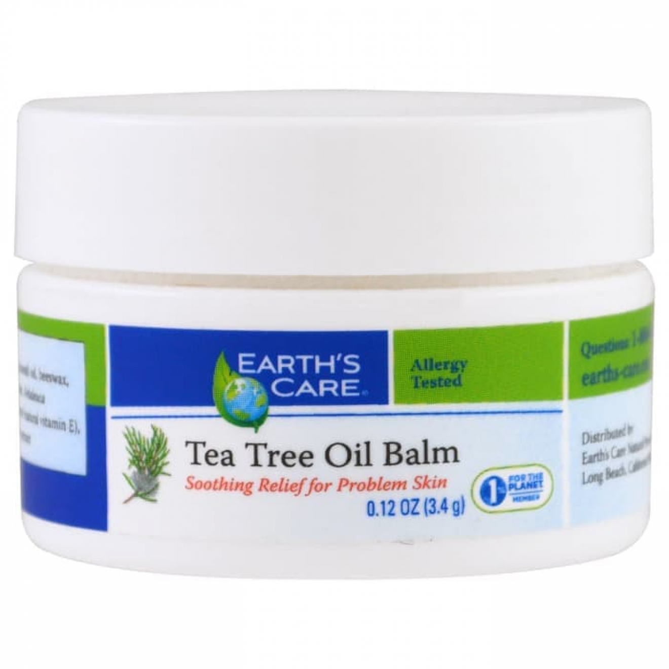 Бальзам для проблемной кожи-Earth’s Care, Tea Tree Oil Balm, 6 g