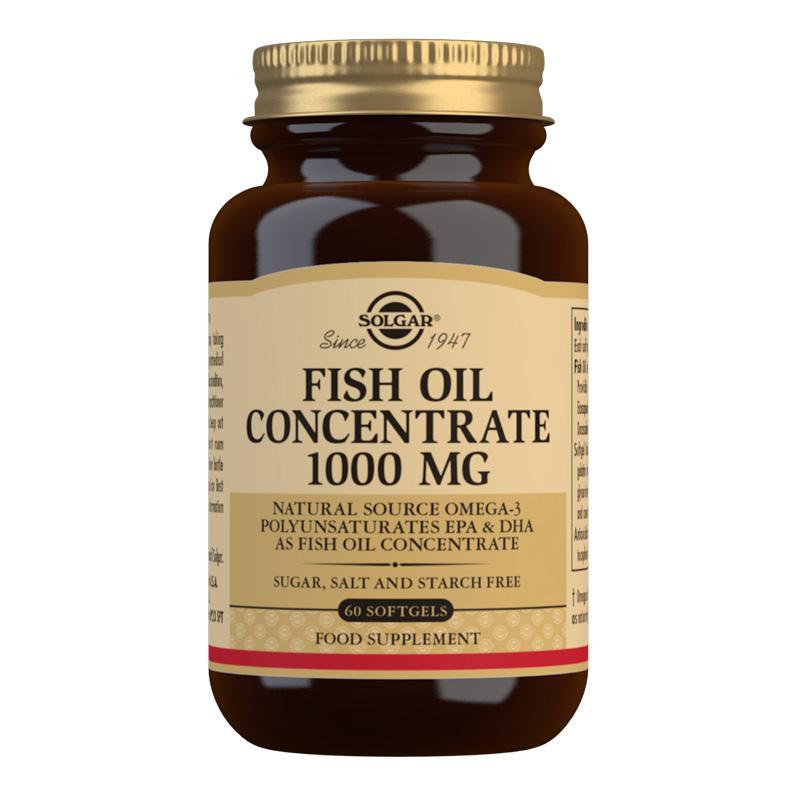 Solgar, Fish Oil Concentrate 1000 mg, 60 softgels