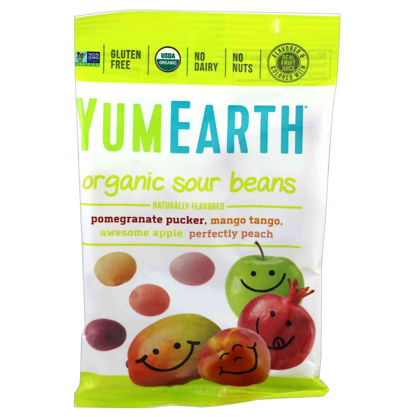 YumEarth, Organic Sour Beans, 50g