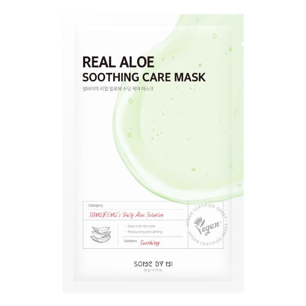 Masca de pinza   Some By Mi, Real Aloe Soothing Care Mask, 20g