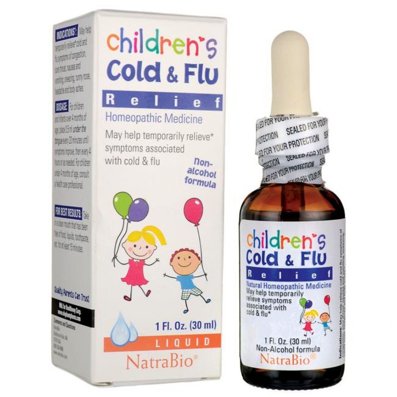 NatraBio, Children’s Cold & Flu Relief, 30 мл
