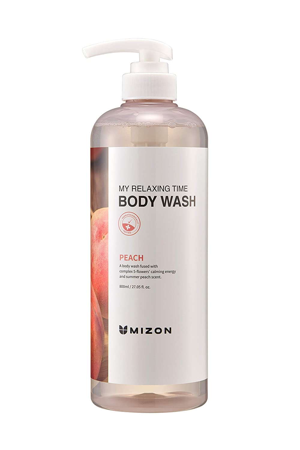 Гель для душа-Mizon ,Body Wash Peach,800 ml