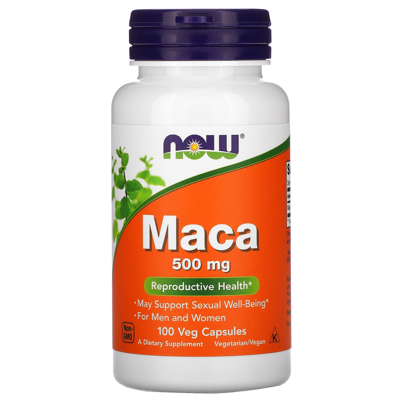 Now Foods, Maca, 500 mg, 100 капсул