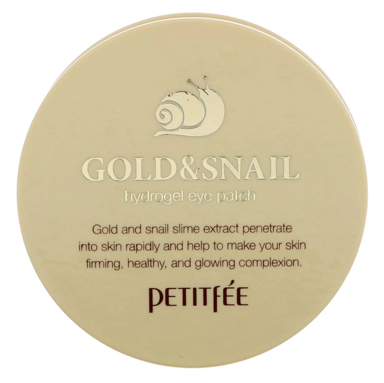 Patchuri din hidrogel , Petitfee Gold & Snail Eye Patch, 60 buc