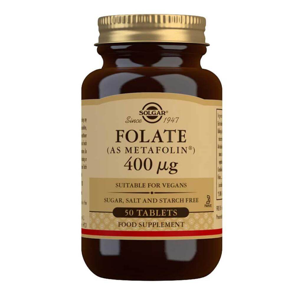 Solgar, Folate (metafolin) 400 Mcg, 50 Tablet