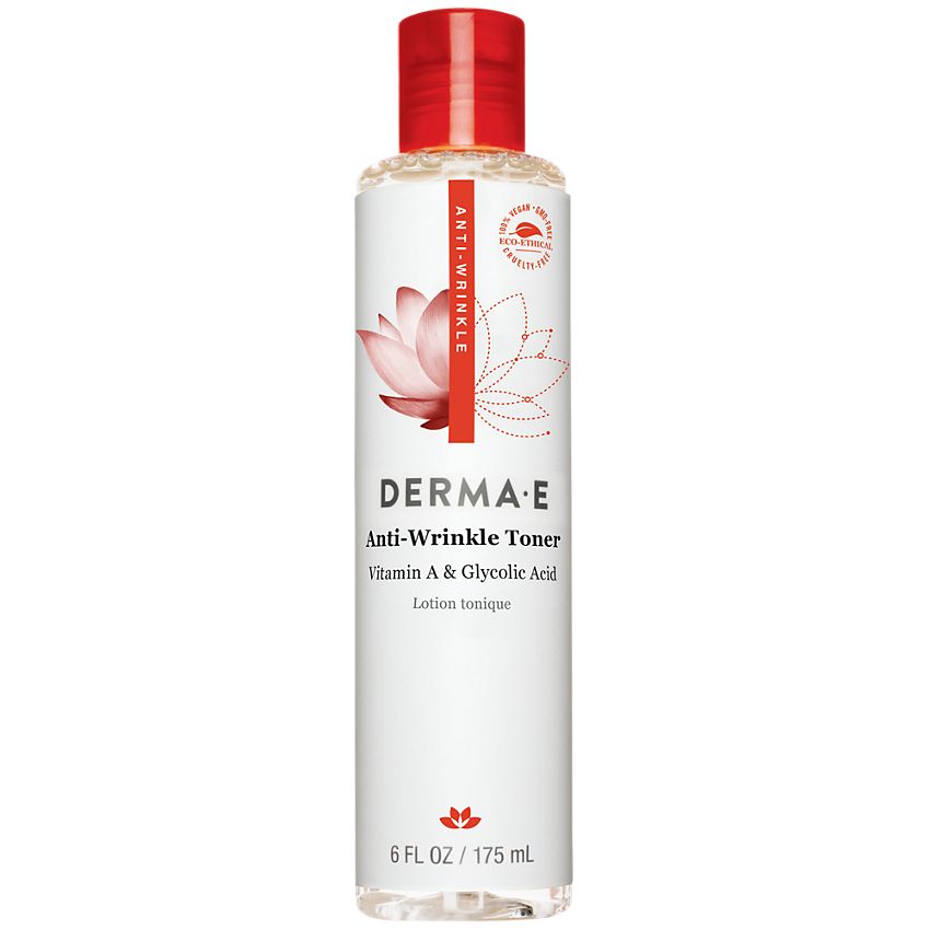 Derma E, Anti-Wrinkle Toner with Vitamin A & Glycolic Acid, 175 ml