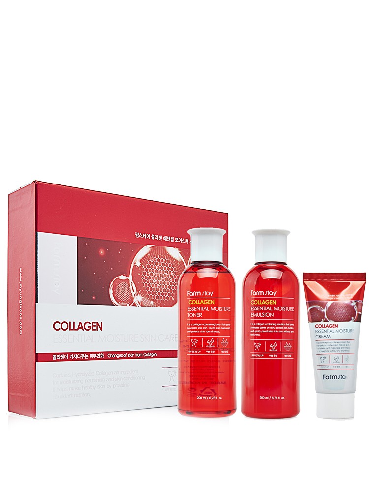 FarmStay, Collagen Essential Moisture Skin Care 3 Set
