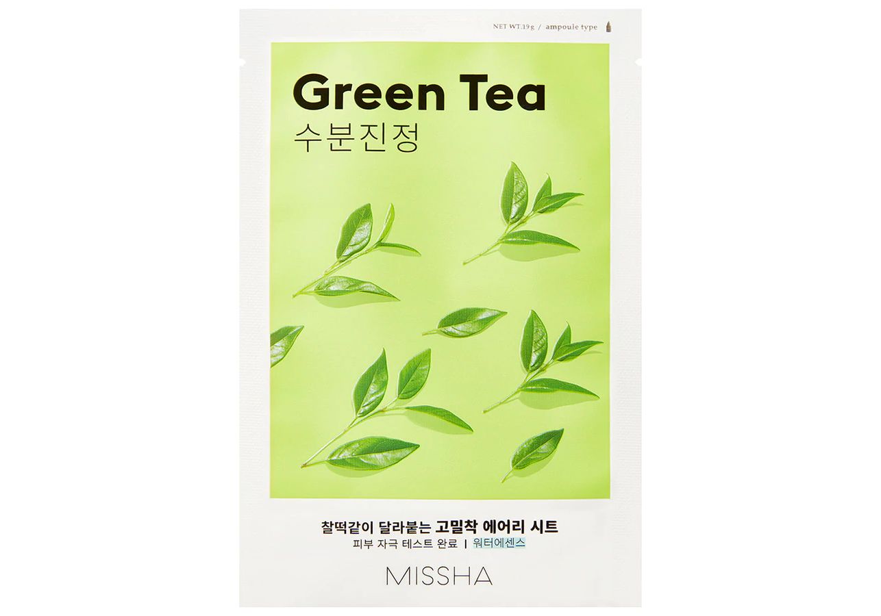 Missha, Airy Fit Sheet Mask, Green Tea