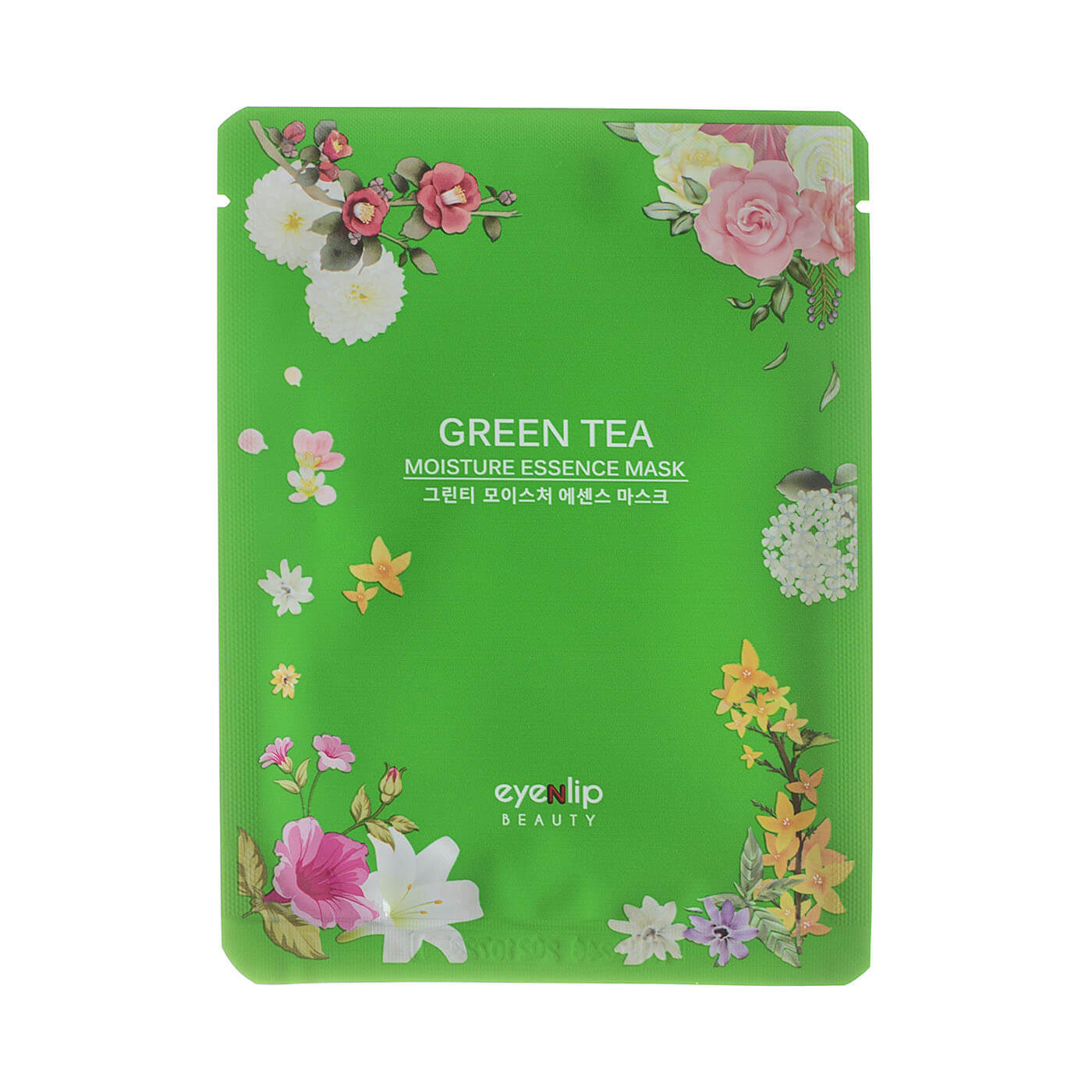 тканевая маска-yenlip, Green Tea Oil Moisture Essence Mask, 25 ml