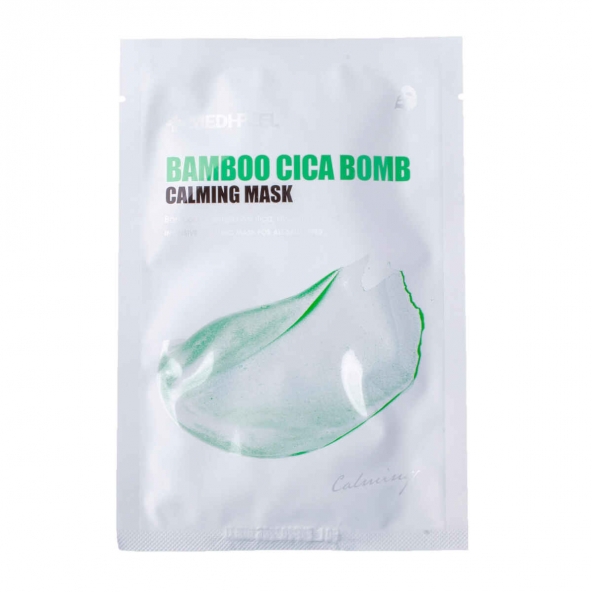 Masca din pânză calmantă-Medi-Peel, Bamboo Cica Bomb Calming Mask, 25ml