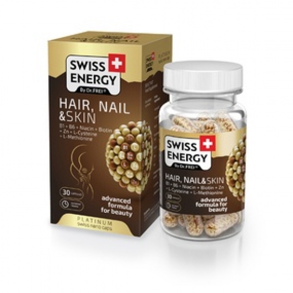 Swiss Energy , Витамины в Nano капсулах HAIR, NAIL & SKIN, №30